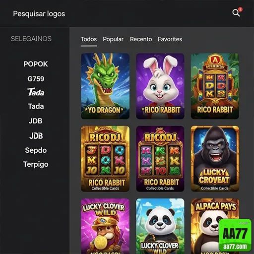 aa77 - app exclusivo - Interface do App